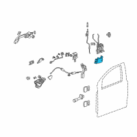 OEM Honda Actuator Assembly, Door Lock Diagram - 72155-S5P-A11