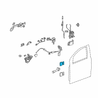 OEM Honda Odyssey Hinge, Left Front Door (Upper) Diagram - 67450-SHJ-A01ZZ