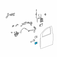 OEM Honda Odyssey Hinge, Left Front Door (Lower) Diagram - 67460-SHJ-A01ZZ