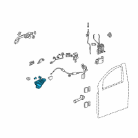 OEM Honda Handle Assembly, Left Front Door Inside (Ivory) Diagram - 72160-SHJ-A01ZC