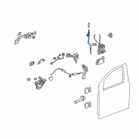 OEM 2009 Honda Odyssey Cable Assembly, Left Front Door Latch Diagram - 72173-SHJ-A01