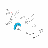 OEM 2013 BMW 740i Cover, Wheel Housing, Rear Left Diagram - 51-71-7-185-269