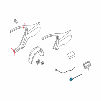 OEM BMW 740i Filler Flap Actuator Diagram - 67-11-7-200-674