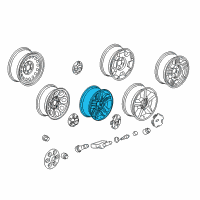 OEM 2009 Chevrolet Avalanche Wheel Diagram - 9598055