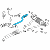 OEM 2018 BMW M760i xDrive FRONT SILENCER, LEFT Diagram - 18-30-8-654-964