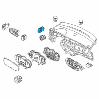 OEM 2013 Kia Rio Switch Assembly-Hazard Warning Diagram - 937901W000