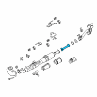 OEM Ford F-250 Super Duty Rear Pipe Diagram - HC3Z-5A212-M