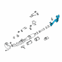 OEM 2019 Ford F-250 Super Duty Rear Muffler Diagram - HC3Z-5230-F