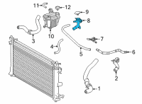OEM Toyota Prius AWD-e By-Pass Pipe Diagram - 16502-37040