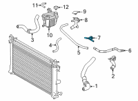 OEM 2020 Lexus UX200 Pipe Water By-Pass Diagram - 16279-24010