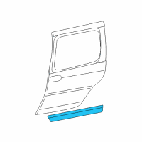 OEM 2006 Buick Terraza Body Side Molding Diagram - 19120914