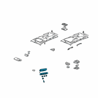 OEM Honda Odyssey Control Assy., RR. Heater *NH220L* (CLEAR GRAY) Diagram - 79650-SHJ-A01ZB