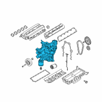 OEM 2004 Dodge Ram 1500 Cover-Timing Case Diagram - 5037036AM