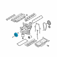 OEM 1992 Dodge Viper DAMPER-CRANKSHAFT Diagram - 5037551AB