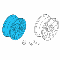 OEM 2014 BMW 535d Disc Wheel, Light Alloy, Reflex-Silber Diagram - 36-11-6-780-720