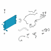 OEM Lincoln MKZ Radiator Diagram - DG9Z-8005-E