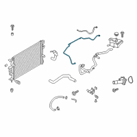 OEM 2014 Lincoln MKZ Overflow Hose Diagram - DG9Z-8A365-F