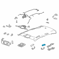 OEM 2019 Cadillac CT6 Reading Lamp Assembly Diagram - 84247634