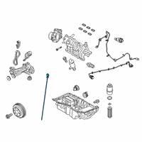 OEM Ford Edge Dipstick Diagram - FT4Z-6750-A