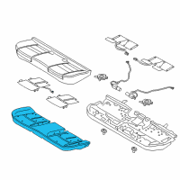 OEM 2017 Lincoln Continental Seat Cushion Pad Diagram - GD9Z-5463840-E