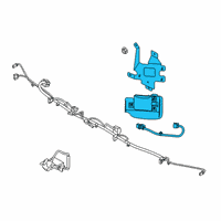 OEM Hyundai Unit Assembly-Rear Corner Radar, RH Diagram - 99150-K2000