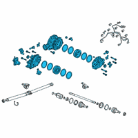 OEM 2020 Acura RDX Carrier, Rear Differential Diagram - 41200-5YP-000
