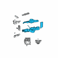 OEM Chrysler Town & Country Housing-Blower Motor Diagram - 5166534AA