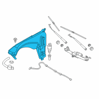 OEM 2020 BMW X4 Windshield Cleaning Container Diagram - 61-66-7-483-866