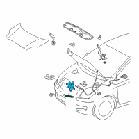 OEM 2012 Toyota Yaris Lock Assembly Diagram - 53510-52360