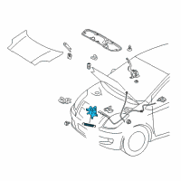 OEM 2009 Toyota Yaris Lock Assembly Diagram - 53510-52320