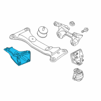 OEM BMW 135is Engine Mount Right Diagram - 22-11-6-784-736