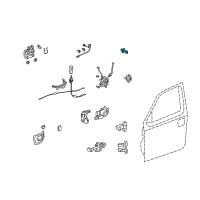 OEM Honda Ridgeline Cylinder, Driver Side Door Diagram - 72185-SJC-A01