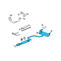 OEM 2008 Chevrolet Malibu Muffler & Pipe Diagram - 25919666