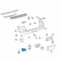 OEM 2012 Toyota Sequoia Reverse Sensor Diagram - 89341-33140-C0