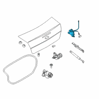 OEM 2011 Ford Focus Latch Diagram - AS4Z-5443200-A