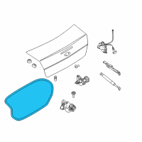 OEM 2009 Ford Focus Weatherstrip Diagram - 8S4Z-5443720-A