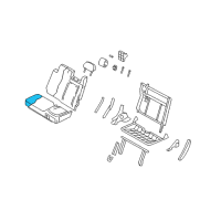 OEM 2010 Lincoln Navigator Seat Back Pad Diagram - 7L7Z-7863841-C