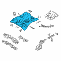 OEM 2019 Toyota Yaris Rear Floor Pan Diagram - 58311-WB001