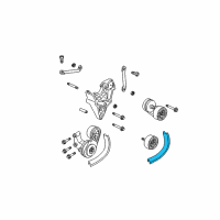 OEM 1995 GMC Sonoma Belt, Fan & Water Pump & A/C Compressor & Generator & P/S Pump Diagram - 10179286