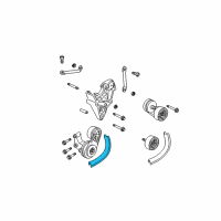 OEM 1997 Chevrolet S10 Belt, Fan & Water Pump & Generator & P/S Pump Diagram - 88986826