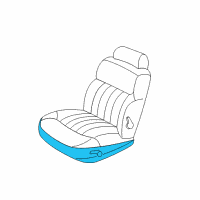 OEM 1999 Dodge Intrepid Seat Cushion Pad Diagram - RB881AZAA