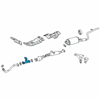 OEM 2017 Toyota Sienna Front Pipe Diagram - 17410-0P581