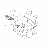 OEM Scion Support Rod Diagram - 53440-52030