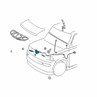 OEM Scion xB Latch Diagram - 53510-52250