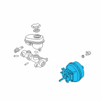 OEM Chevrolet Impala Power Brake Booster Assembly Diagram - 88967269