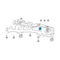 OEM 2018 Ram 1500 ISOLATOR-Body Hold Down Diagram - 68225193AA
