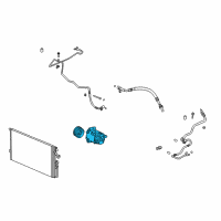 OEM 2006 Saturn Ion Compressor Diagram - 15893104