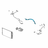 OEM 2010 Chevrolet Cobalt Upper Pressure Hose Diagram - 25833008