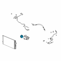 OEM Saturn Clutch Kit-A/C Diagram - 15923804