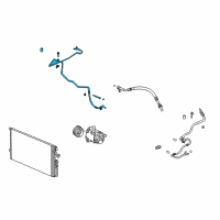 OEM 2009 Pontiac G5 Evaporator Hose Diagram - 15796693